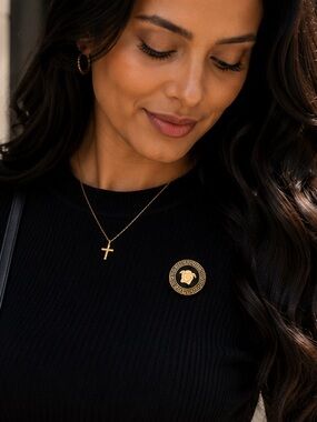 Vintage Versace Medusa Brooch